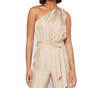EXPRESS jumpsuit, beige , worn once, lined